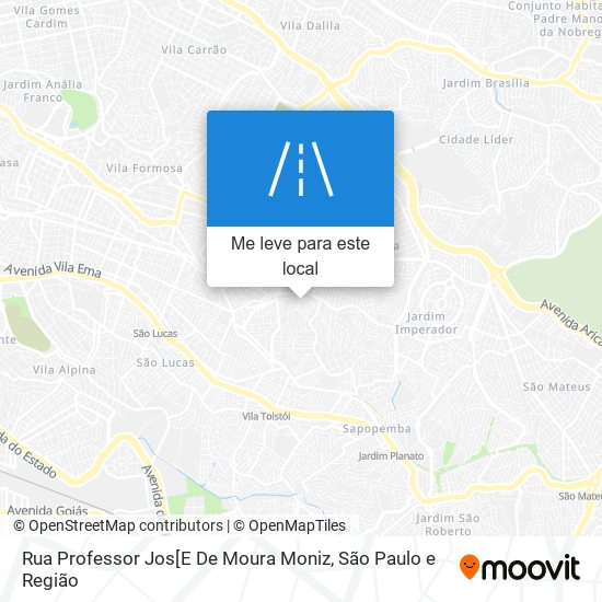 Rua Professor Jos[E De Moura Moniz mapa