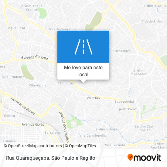 Rua Quaraqueçaba mapa