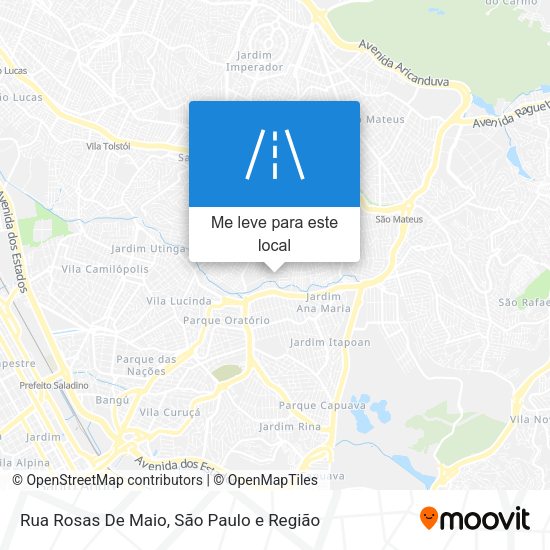 Rua Rosas De Maio mapa