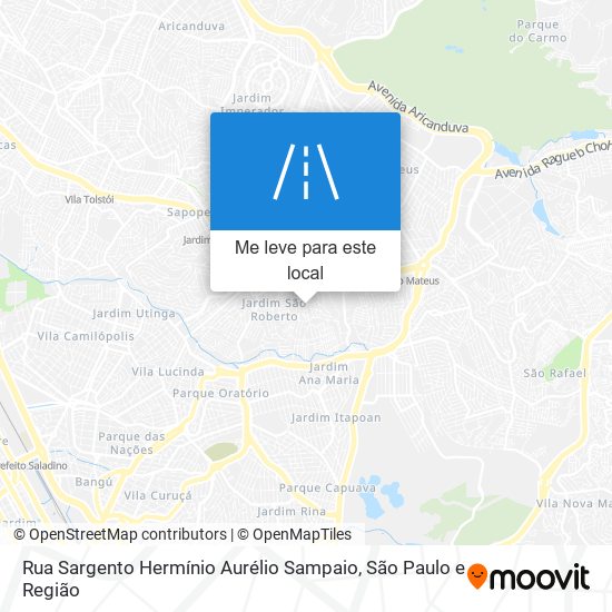 Rua Sargento Hermínio Aurélio Sampaio mapa