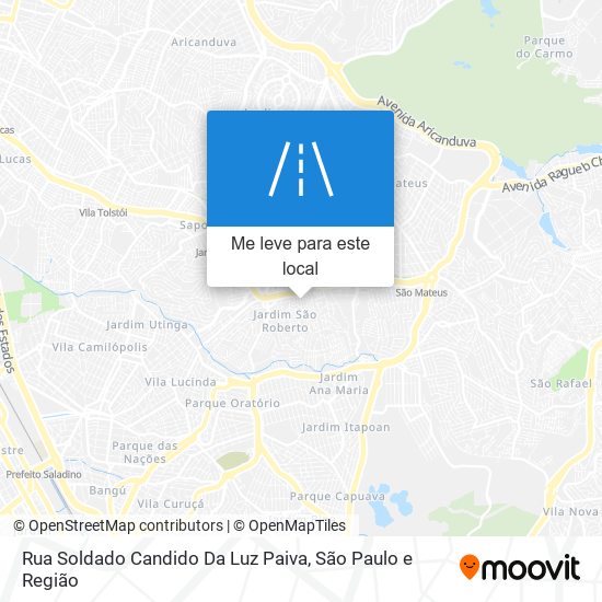 Rua Soldado Candido Da Luz Paiva mapa