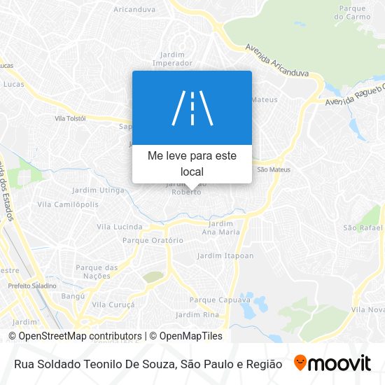 Rua Soldado Teonilo De Souza mapa