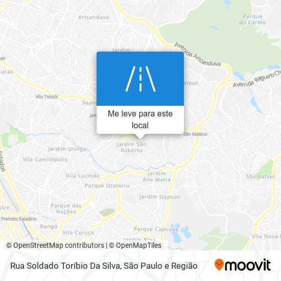 Rua Soldado Toríbio Da Silva mapa