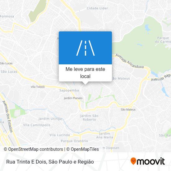 Rua Trinta E Dois mapa