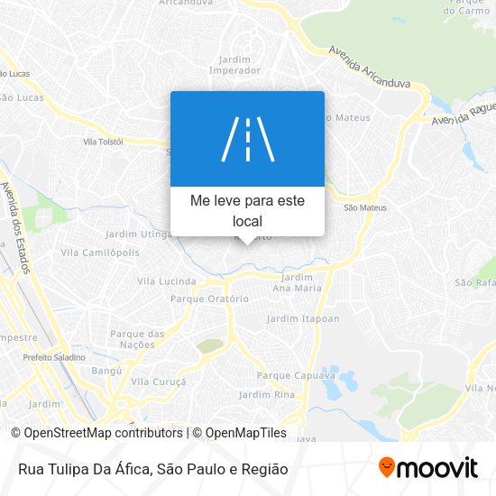 Rua Tulipa Da Áfica mapa