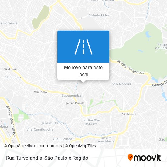 Rua Turvolandia mapa