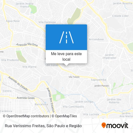 Rua Veríssimo Freitas mapa