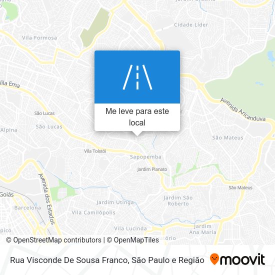 Rua Visconde De Sousa Franco mapa