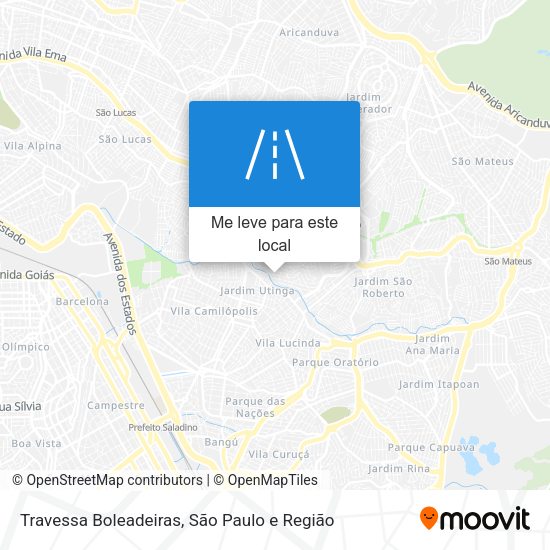 Travessa Boleadeiras mapa