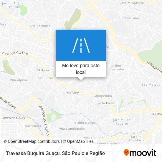 Travessa Buquira Guaçu mapa