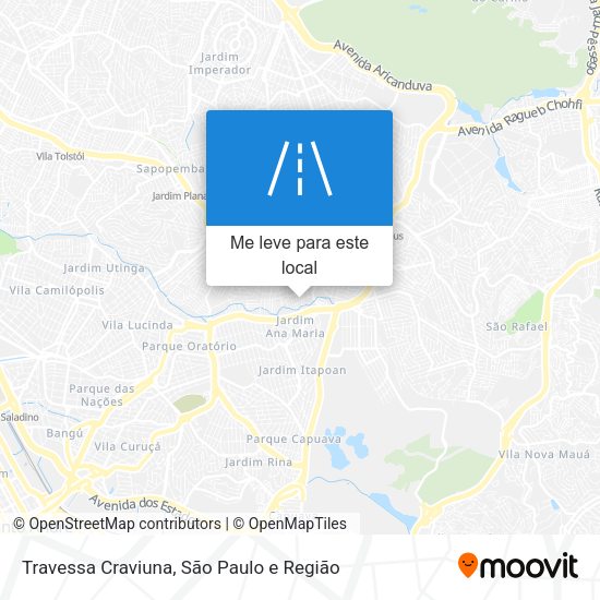 Travessa Craviuna mapa