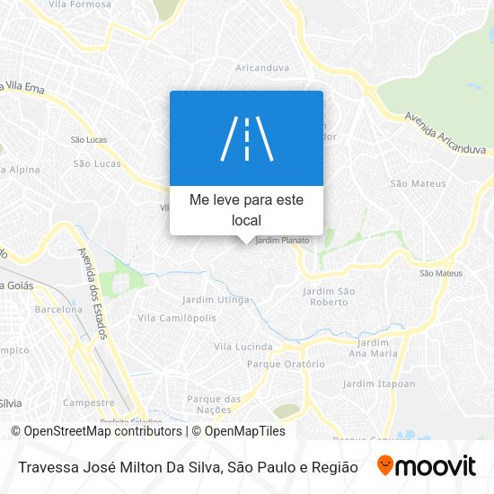 Travessa José Milton Da Silva mapa