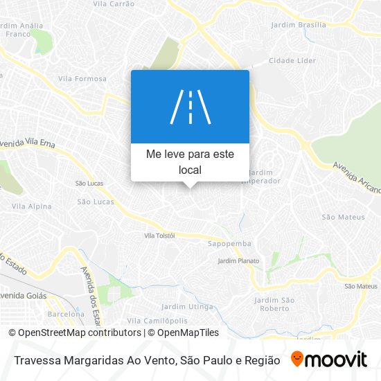 Travessa Margaridas Ao Vento mapa