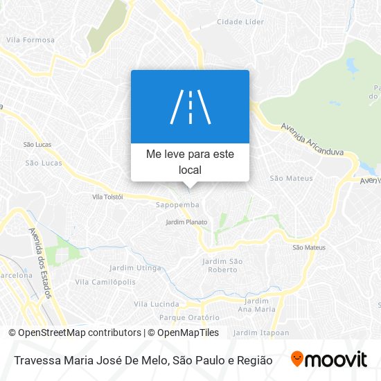 Travessa Maria José De Melo mapa