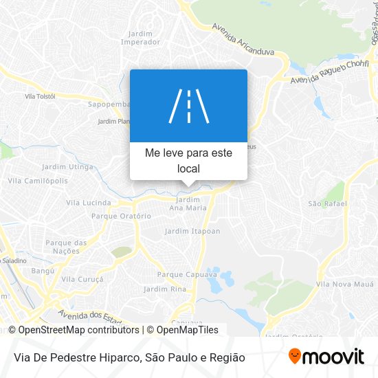 Via De Pedestre Hiparco mapa