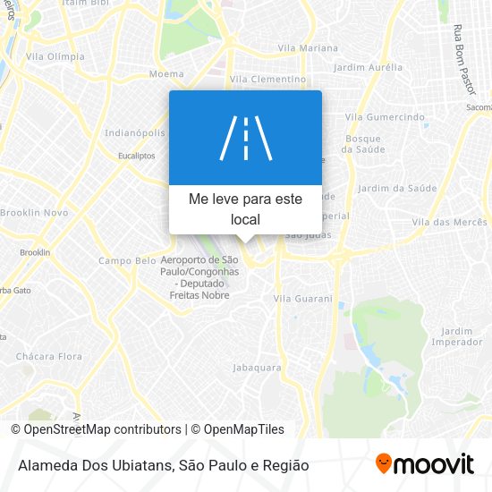 Alameda Dos Ubiatans mapa