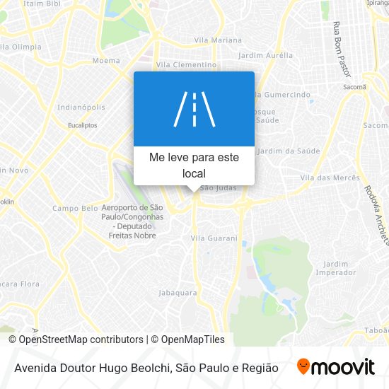 Avenida Doutor Hugo Beolchi mapa