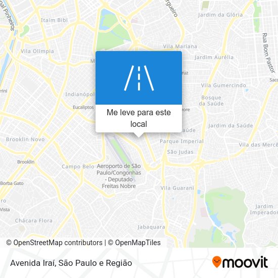 Avenida Iraí mapa