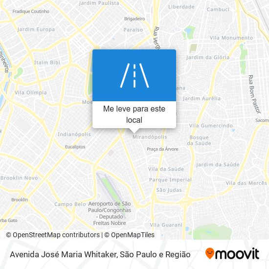 Avenida José Maria Whitaker mapa