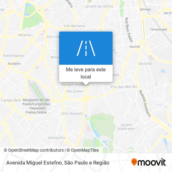 Avenida Miguel Estefno mapa