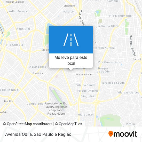 Avenida Odila mapa