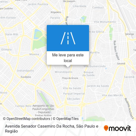 Avenida Senador Casemiro Da Rocha mapa
