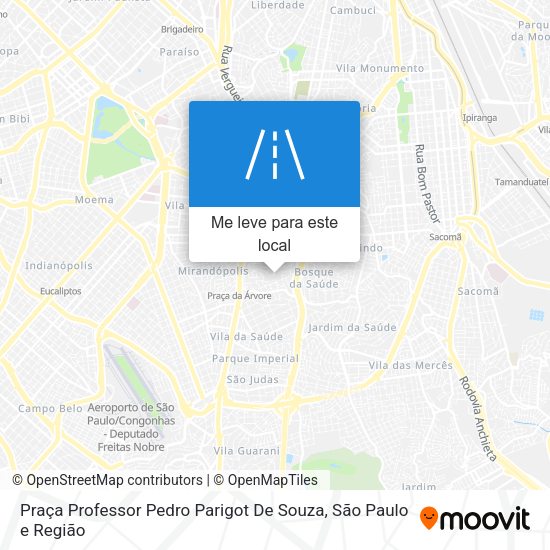 Praça Professor Pedro Parigot De Souza mapa