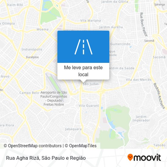 Rua Agha Rizã mapa