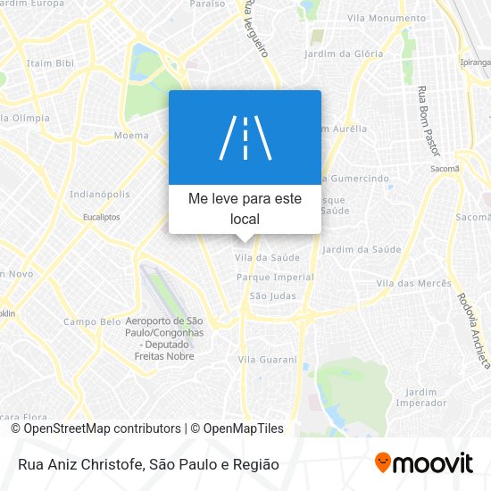 Rua Aniz Christofe mapa