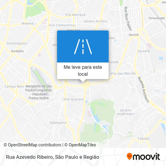 Rua Azevedo Ribeiro mapa