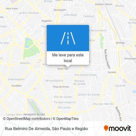 Rua Belmiro De Almeida mapa