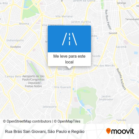 Rua Brás San Giovani mapa