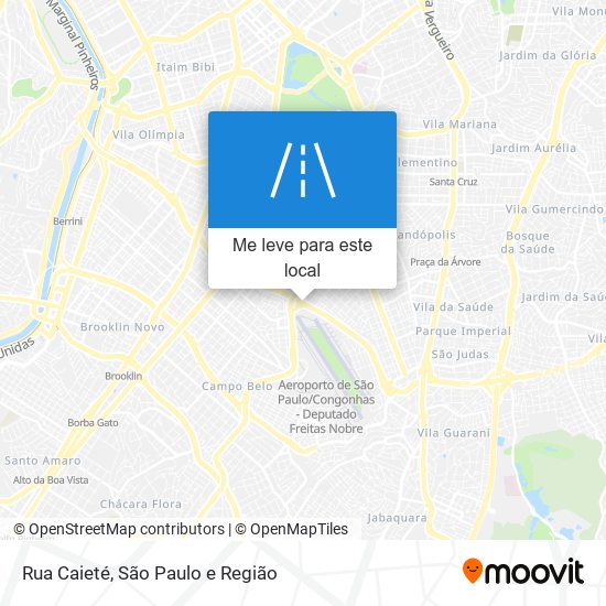 Rua Caieté mapa