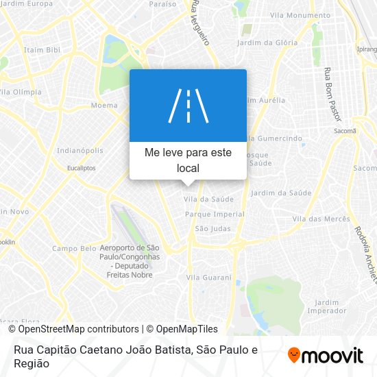 Rua Capitão Caetano João Batista mapa