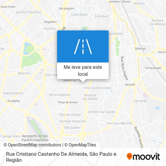Rua Cristiano Castanho De Almeida mapa