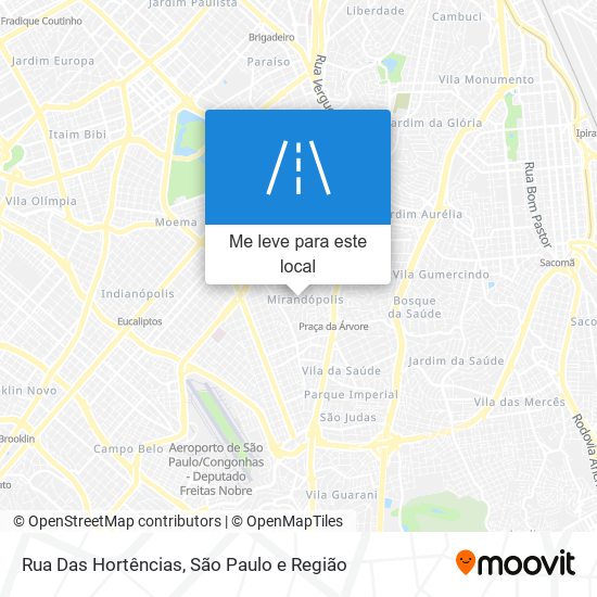 Rua Das Hortências mapa