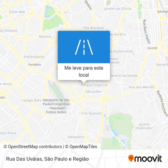 Rua Das Uváias mapa