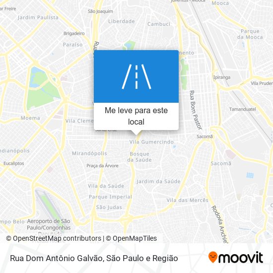 Rua Dom Antônio Galvão mapa