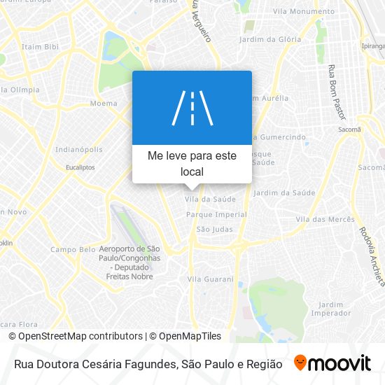 Rua Doutora Cesária Fagundes mapa