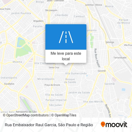 Rua Embaixador Raul Garcia mapa