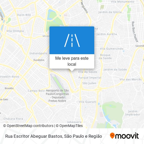 Rua Escritor Abeguar Bastos mapa