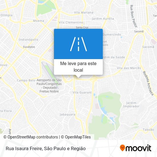 Rua Isaura Freire mapa