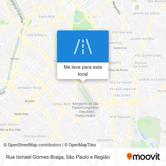 Rua Ismael Gomes Braga mapa