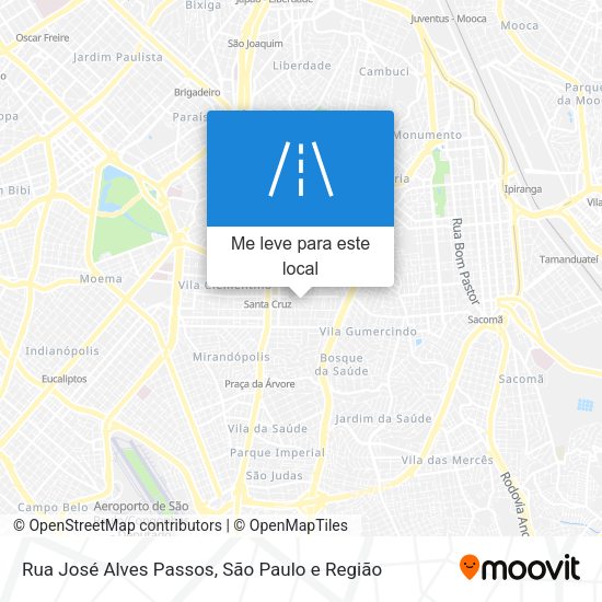 Rua José Alves Passos mapa