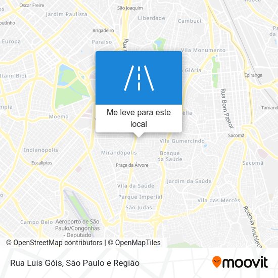 Rua Luis Góis mapa