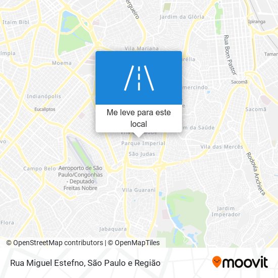 Rua Miguel Estefno mapa