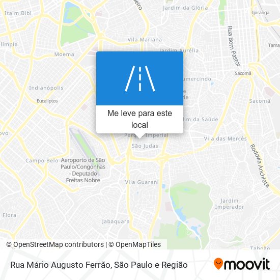 Rua Mário Augusto Ferrão mapa