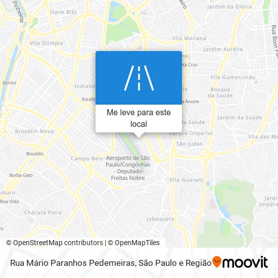 Rua Mário Paranhos Pedemeiras mapa