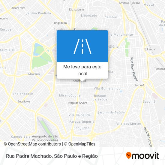 Rua Padre Machado mapa