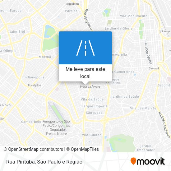 Rua Pirituba mapa